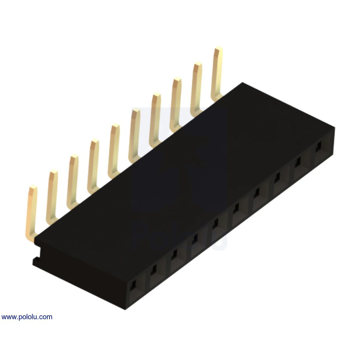 0.1" (2.54 mm) Female Header: Right-Angle - Image 7