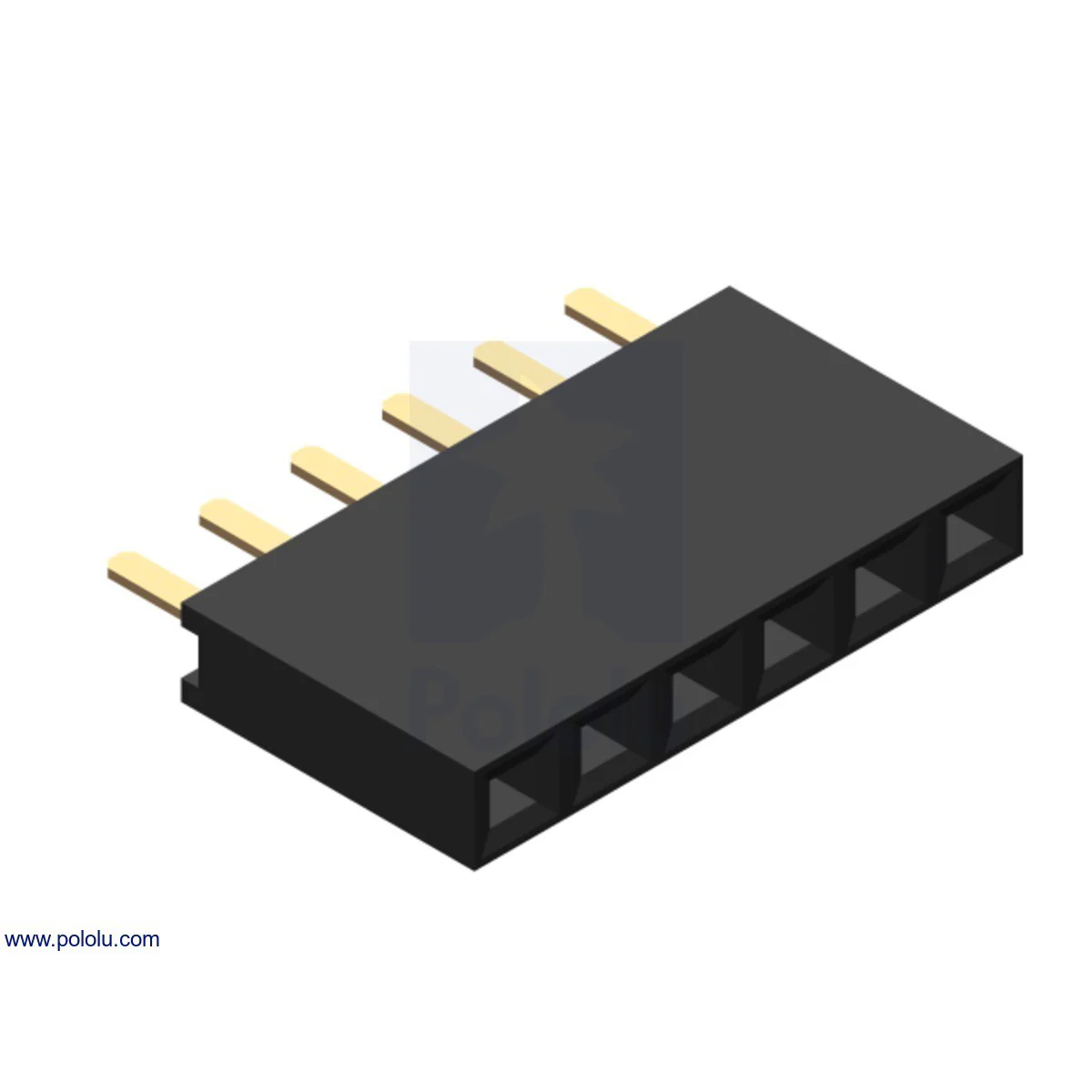 0.1" (2.54 mm) Female Header: Straight - Image 11