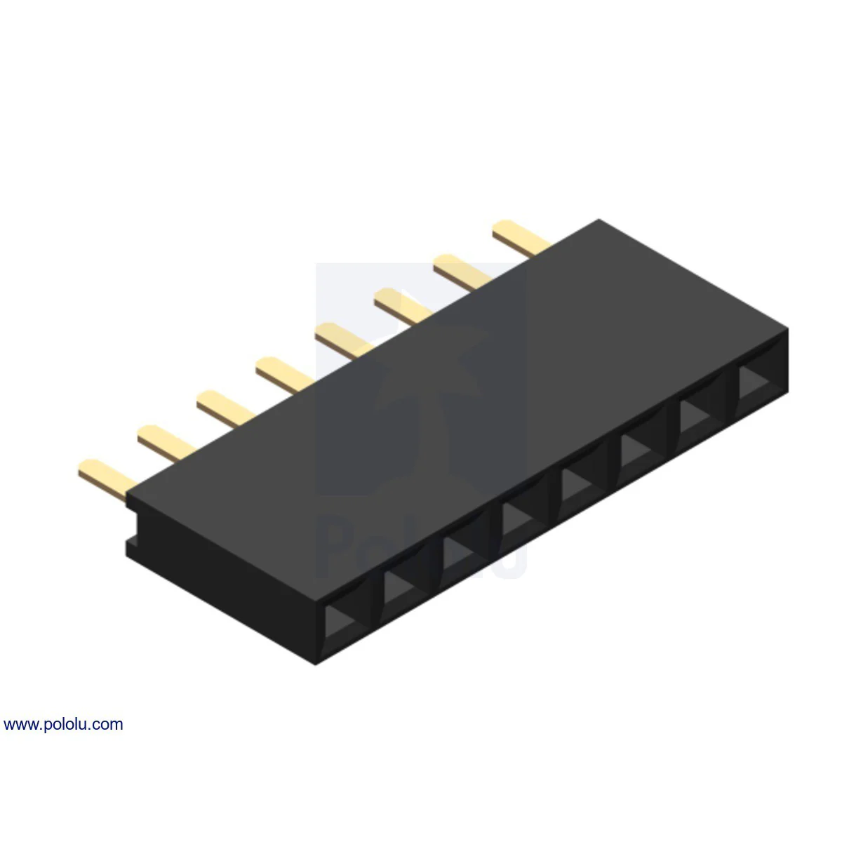 0.1" (2.54 mm) Female Header: Straight - Image 12