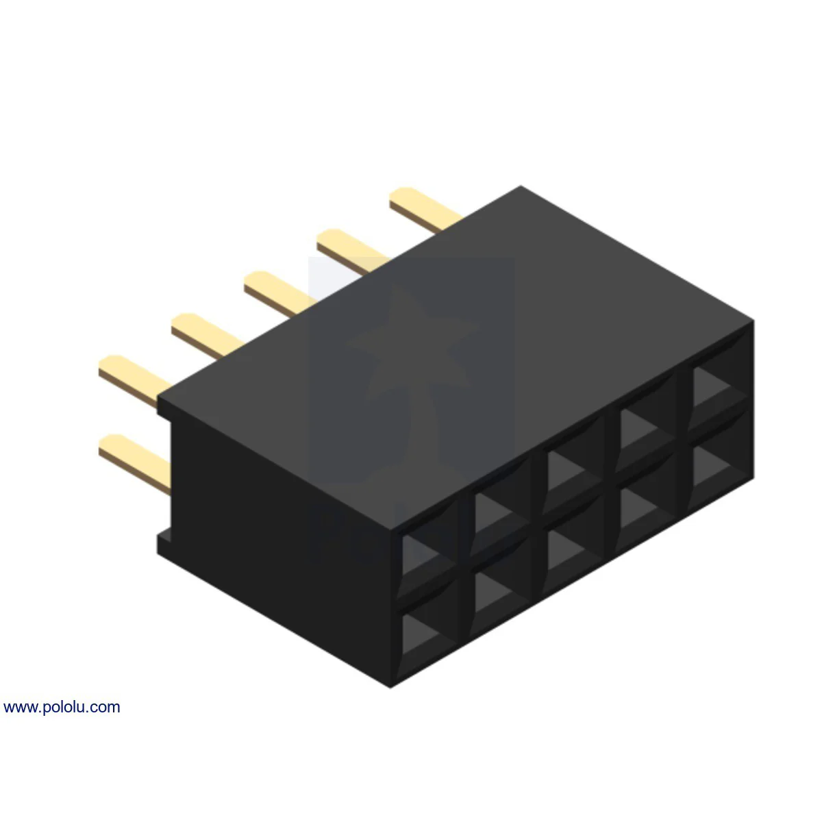 0.1" (2.54 mm) Female Header: Straight - Image 13