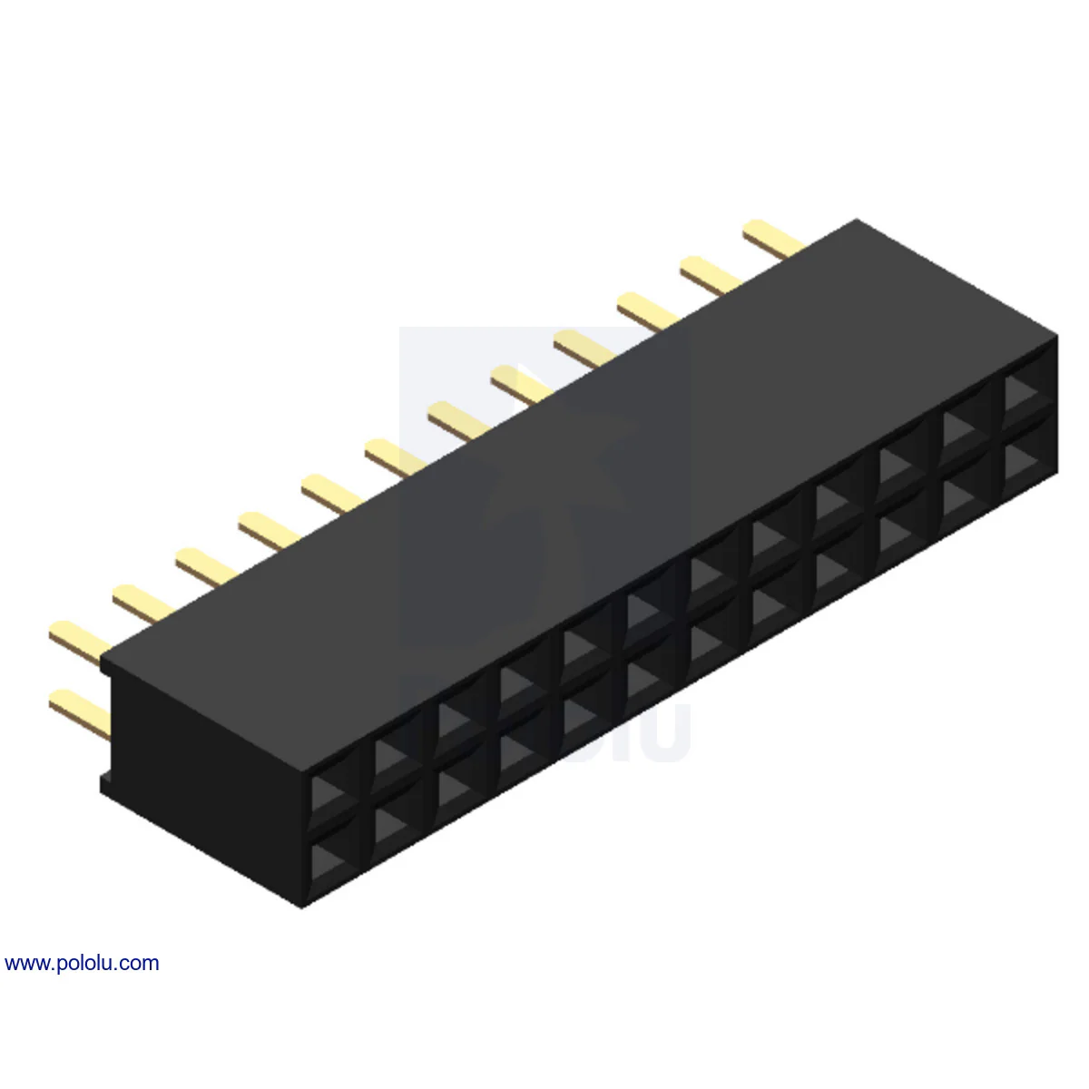 0.1" (2.54 mm) Female Header: Straight - Image 24