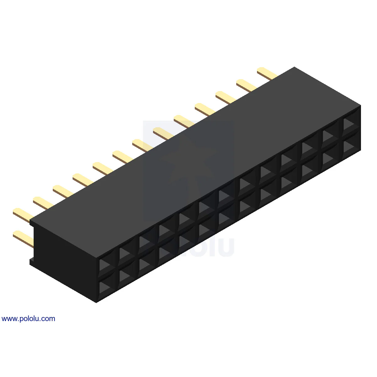 0.1" (2.54 mm) Female Header: Straight - Image 25