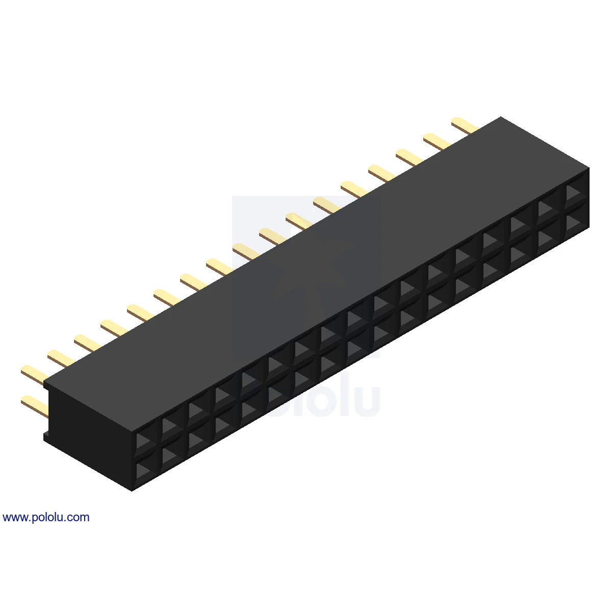 0.1" (2.54 mm) Female Header: Straight - Image 26
