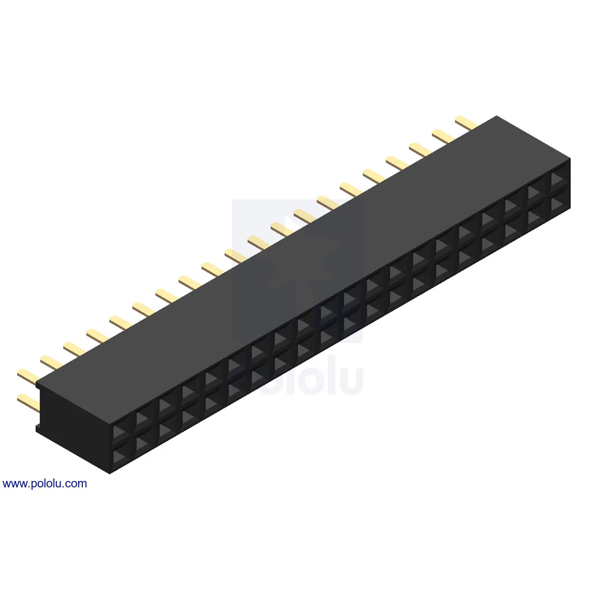 0.1" (2.54 mm) Female Header: Straight - Image 28