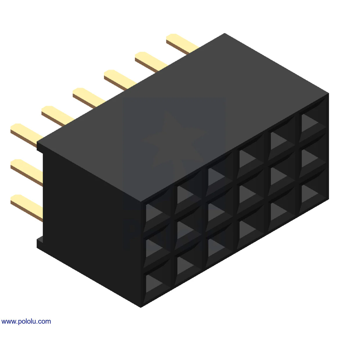 0.1" (2.54 mm) Female Header: Straight - Image 32