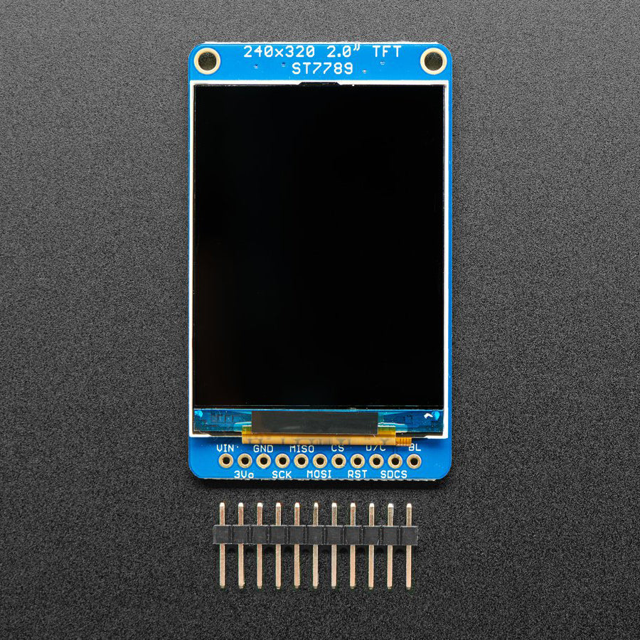 2.0" 320x240 Color IPS TFT Display with microSD Card Breakout - EYESPI - Image 3