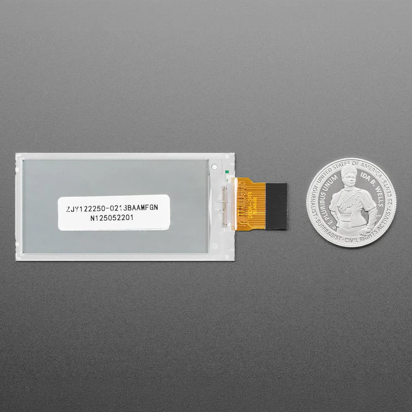 2.13" 250x122 Monochrome or Gray eInk / ePaper - Bare Display - SSD1680Z - Image 3