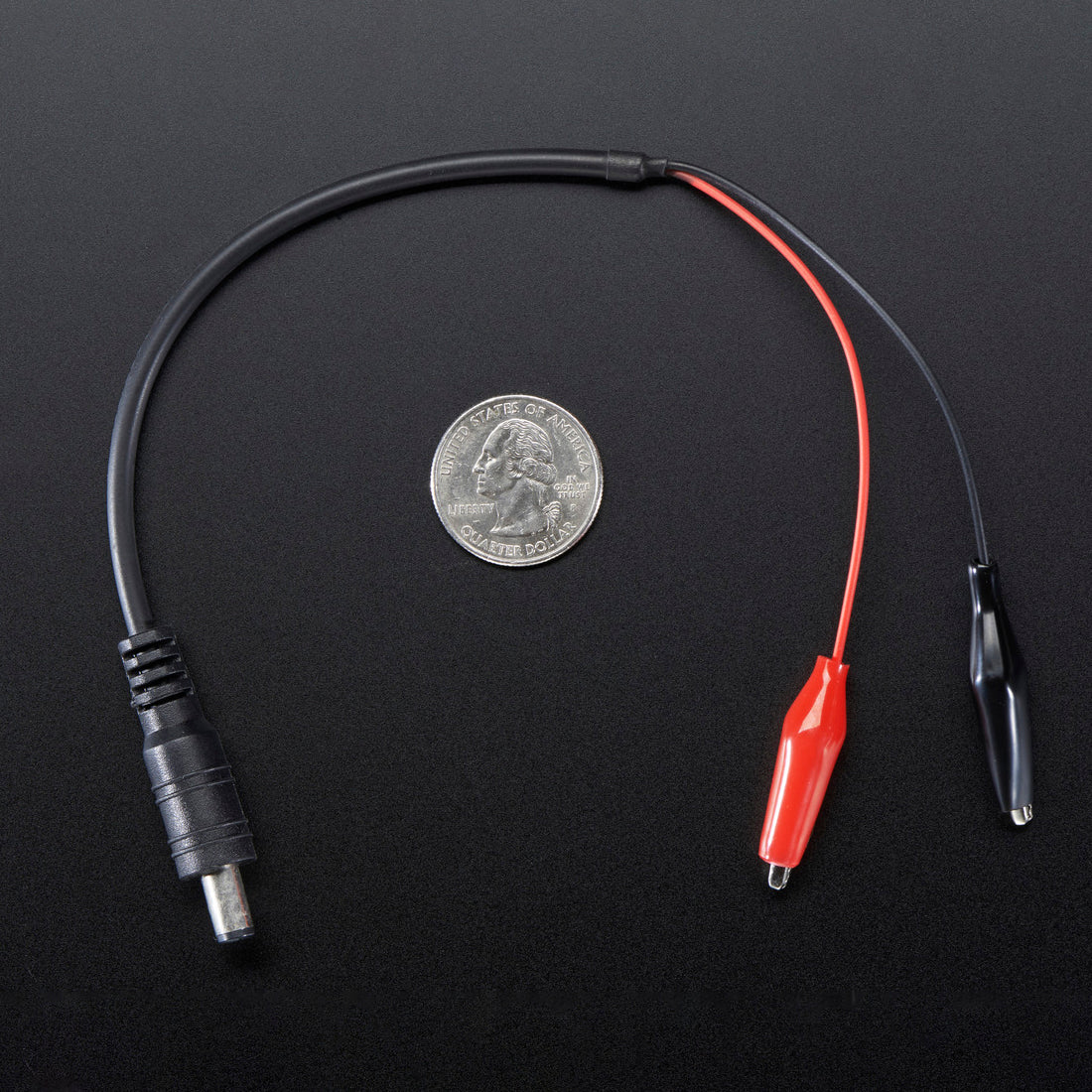 2.1mm DC Barrel Plug to Alligator Clips - Image 2