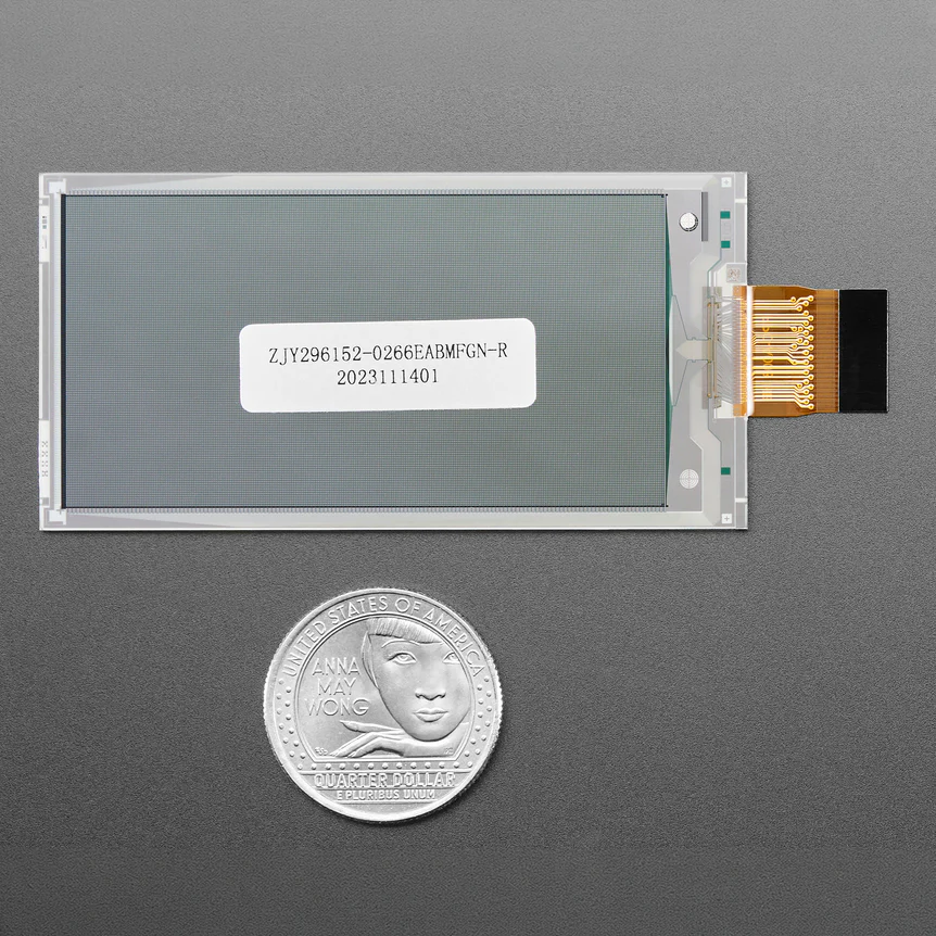 2.66" 296x152 Tri-Color Red / Black / White EInk - Bare Display - SSD1680Z - Image 3