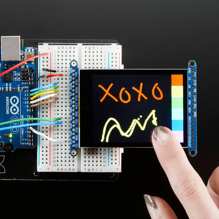 2.8" TFT LCD with Cap Touch Breakout Board w/MicroSD Socket - EYESPI Connector - Image 7