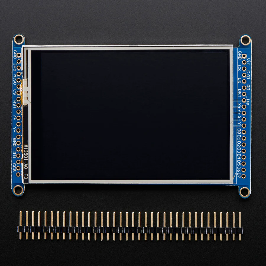 3.5" TFT 320x480 + Touchscreen Breakout Board w/MicroSD Socket - HXD8357D - Image 2