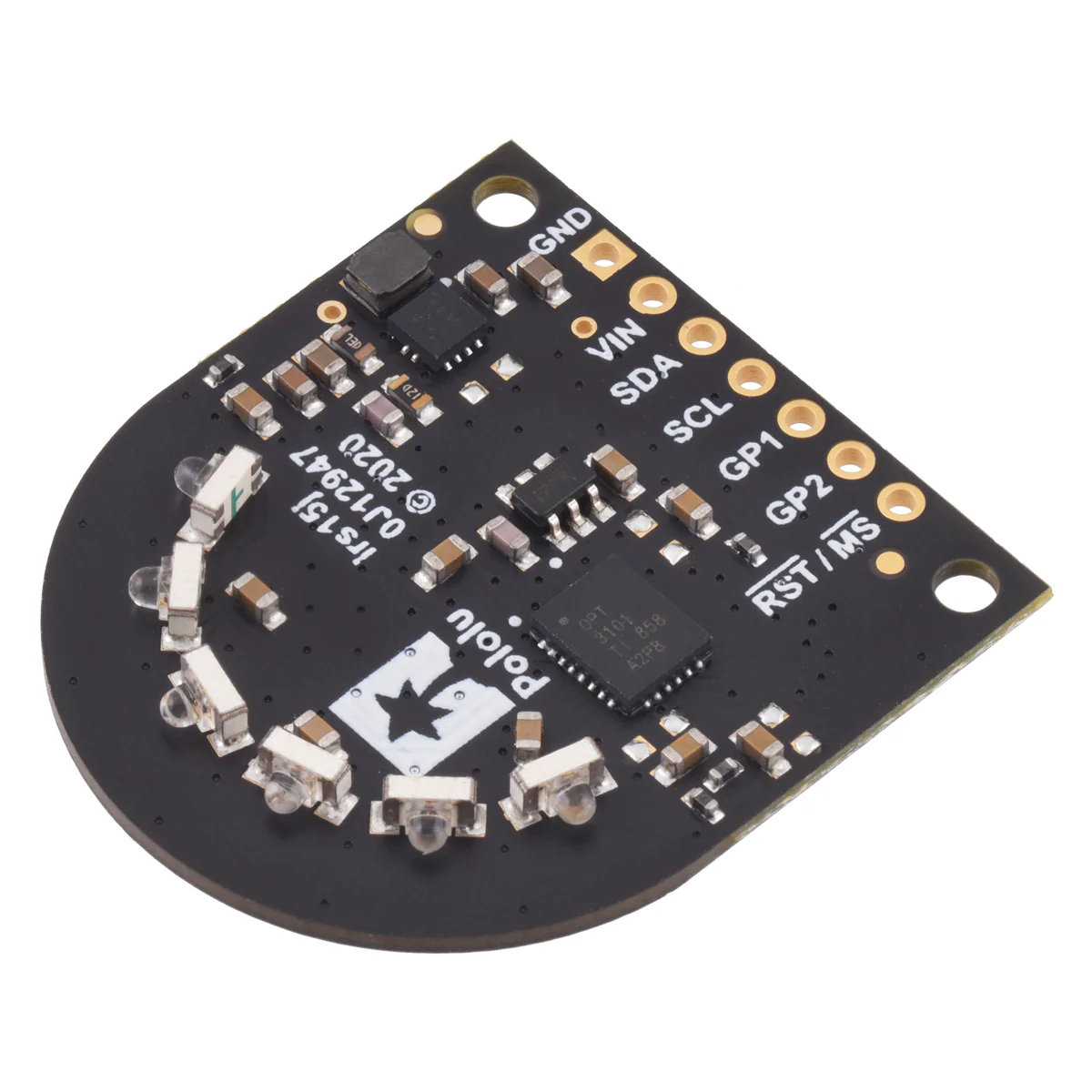 3-Channel Wide FOV Time-of-Flight Distance Sensor Using OPT3101 - Image 2