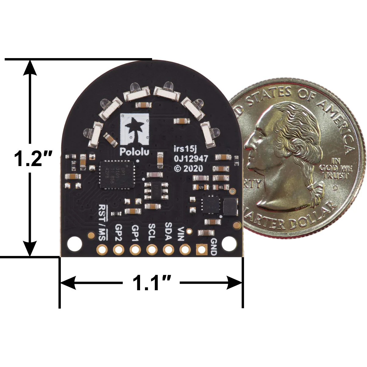 3-Channel Wide FOV Time-of-Flight Distance Sensor Using OPT3101 - Image 4