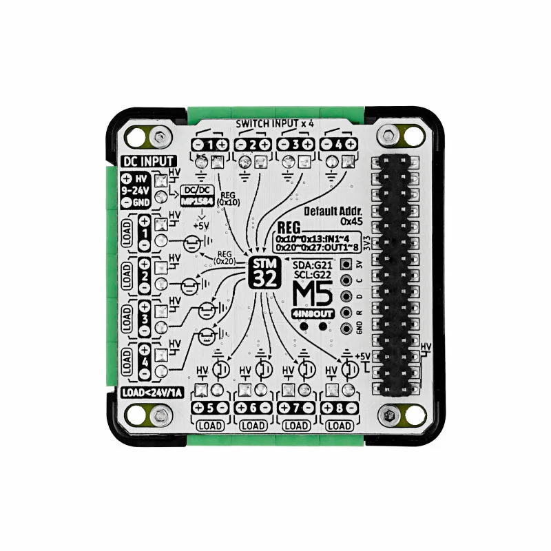 4IN8OUT Multi-channel DC Drive Module (STM32F030) - Image 7