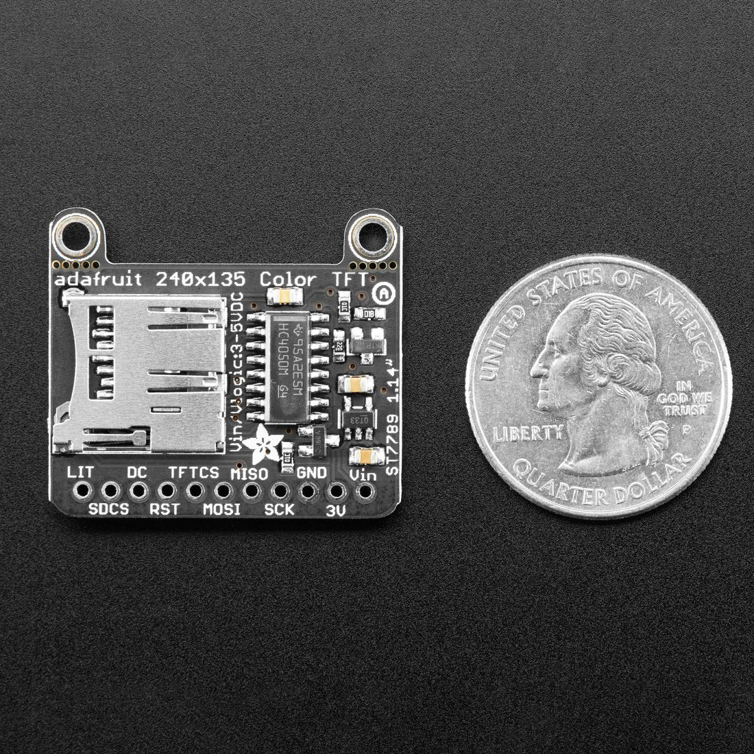 Adafruit 1.14" 240x135 Color TFT Display + MicroSD Card Breakout - ST7789 - Image 4