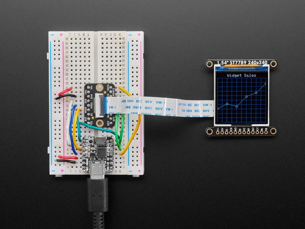 Adafruit 1.54" 240x240 Wide Angle TFT LCD Display with MicroSD - ST7789 with EYESPI Connector - Image 12
