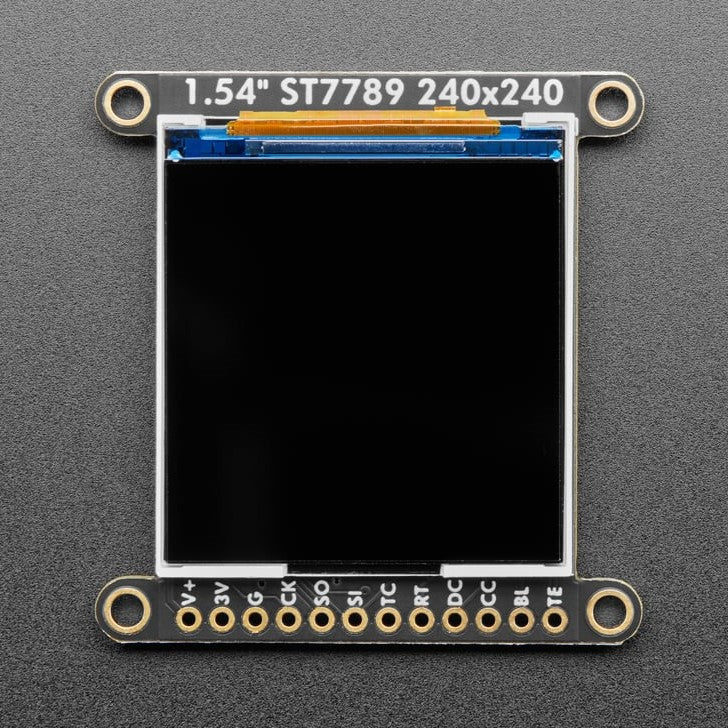 Adafruit 1.54" 240x240 Wide Angle TFT LCD Display with MicroSD - ST7789 with EYESPI Connector - Image 2