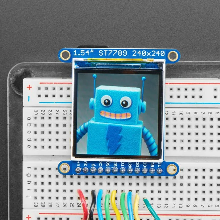 Adafruit 1.54" 240x240 Wide Angle TFT LCD Display with MicroSD - ST7789 with EYESPI Connector - Image 4