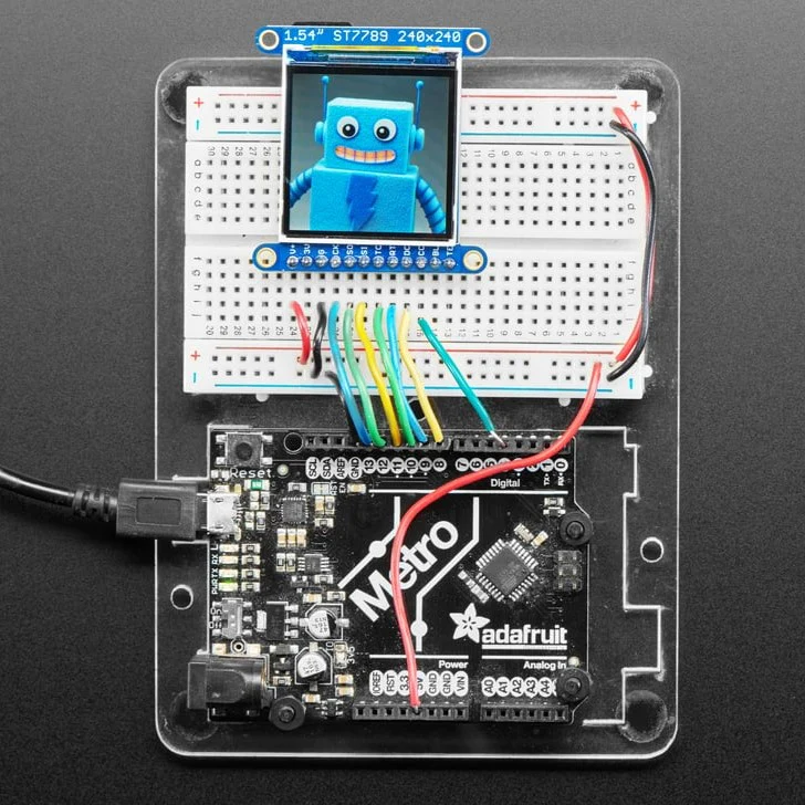 Adafruit 1.54" 240x240 Wide Angle TFT LCD Display with MicroSD - ST7789 with EYESPI Connector - Image 5