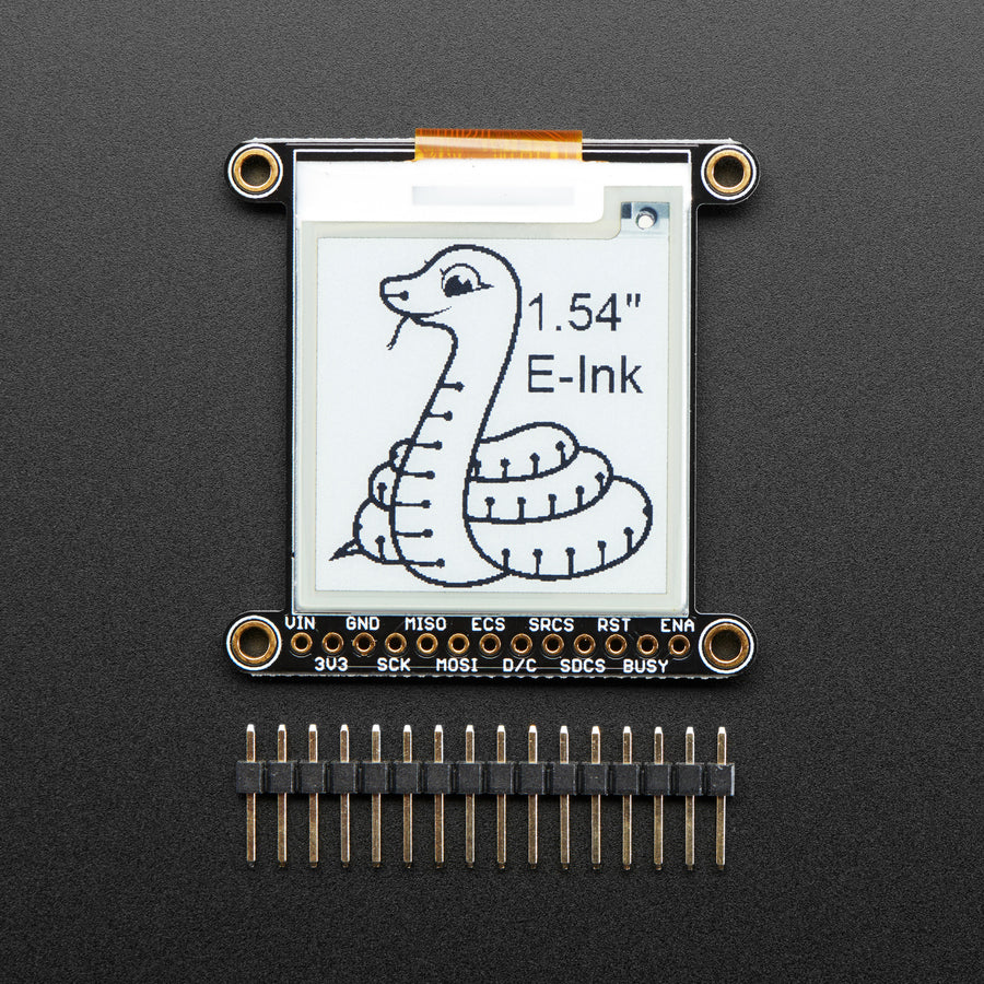 Adafruit 1.54" Monochrome eInk / ePaper Display with SRAM - 200x200 Monochrome - Image 3