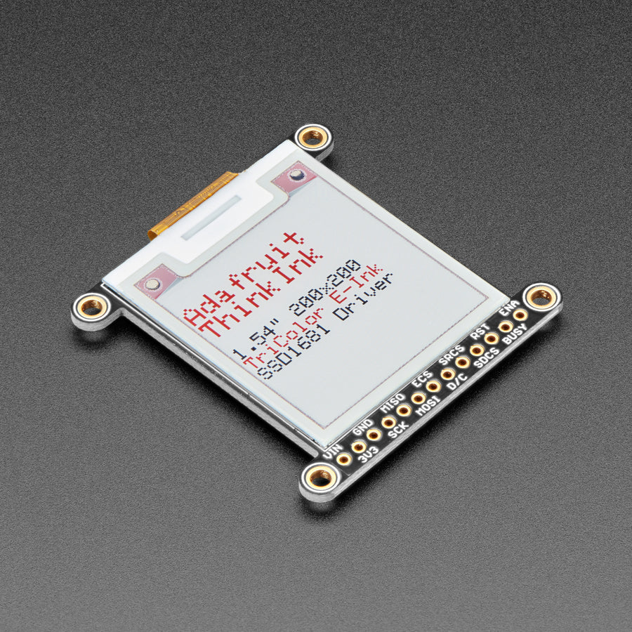 Adafruit 1.54" Tri-Color eInk / ePaper 200x200 Display with SRAM - SSD1681 Driver