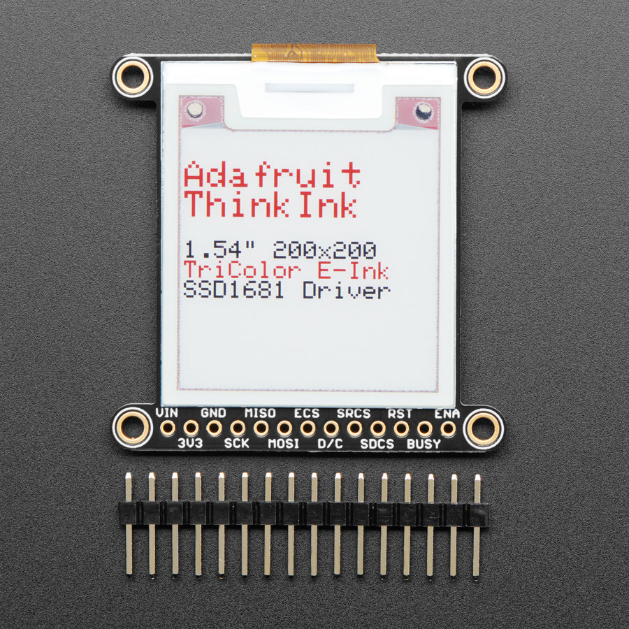 Adafruit 1.54" Tri-Color eInk / ePaper 200x200 Display with SRAM - SSD1681 Driver - Image 5
