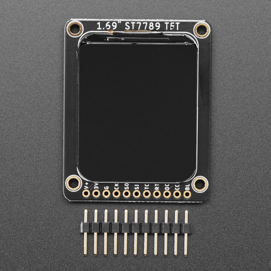 Adafruit 1.69" 280x240 Round Rectangle Color IPS TFT Display - ST7789 - Image 4