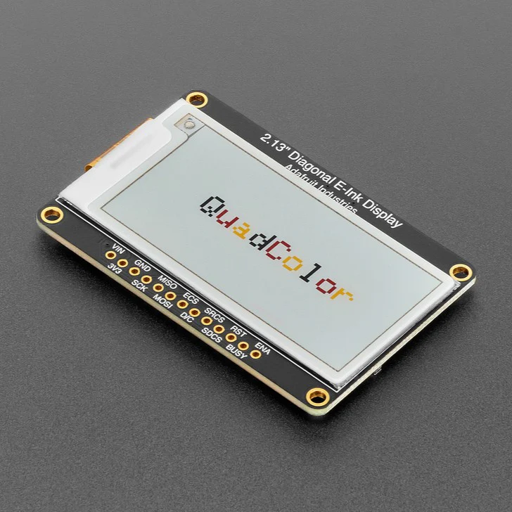 Adafruit 2.13" 250x122 Quad-Color eInk / ePaper Display w/ SRAM - Image 3