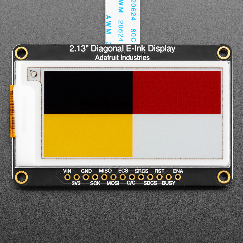 Adafruit 2.13" 250x122 Quad-Color eInk / ePaper Display w/ SRAM - Image 6