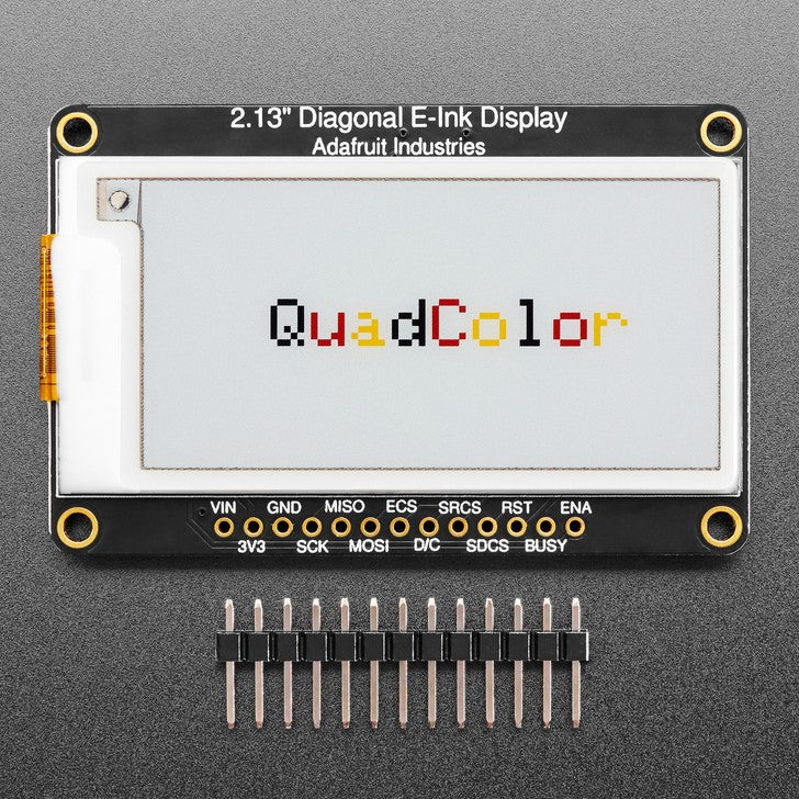 Adafruit 2.13" 250x122 Quad-Color eInk / ePaper Display w/ SRAM - Image 7