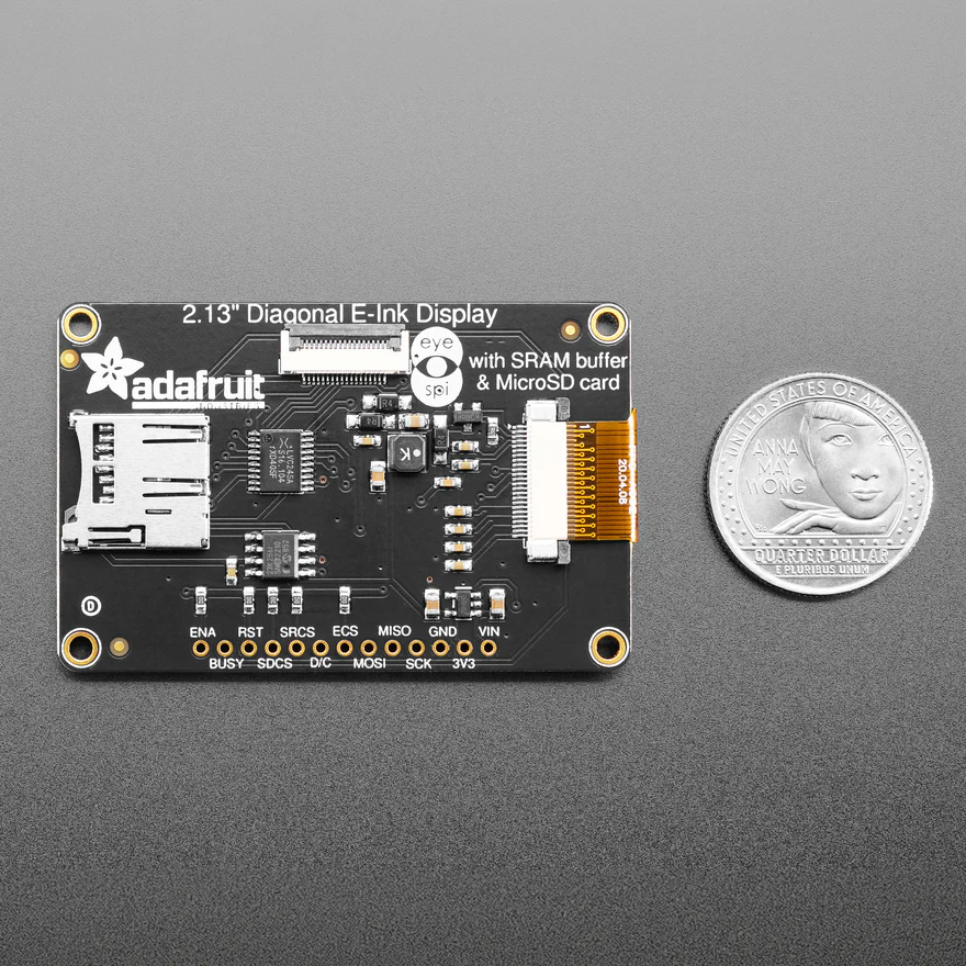 Adafruit 2.13" 250x122 Quad-Color eInk / ePaper Display w/ SRAM - Image 8