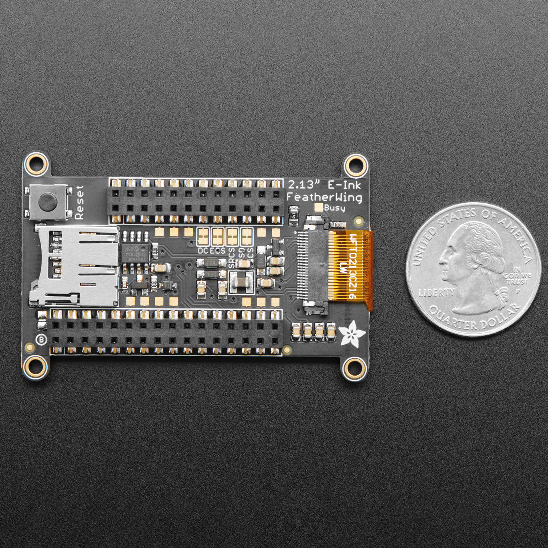 Adafruit 2.13" HD Tri-Color eInk / ePaper Display FeatherWing - 250x122 RW Panel with SSD1680 - Image 3