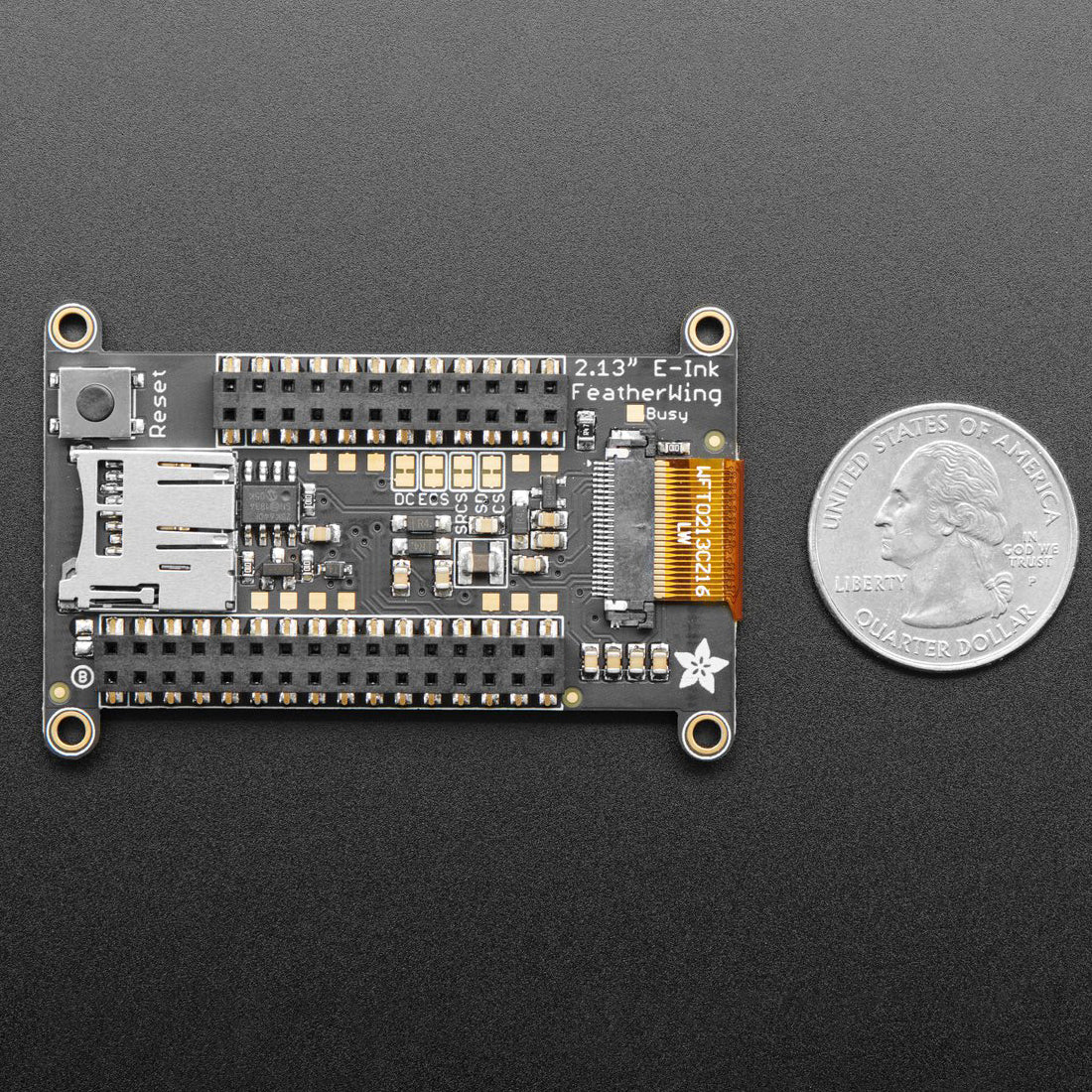 Adafruit 2.13" Monochrome eInk / ePaper Display FeatherWing - 250x122 Monochrome - Image 3