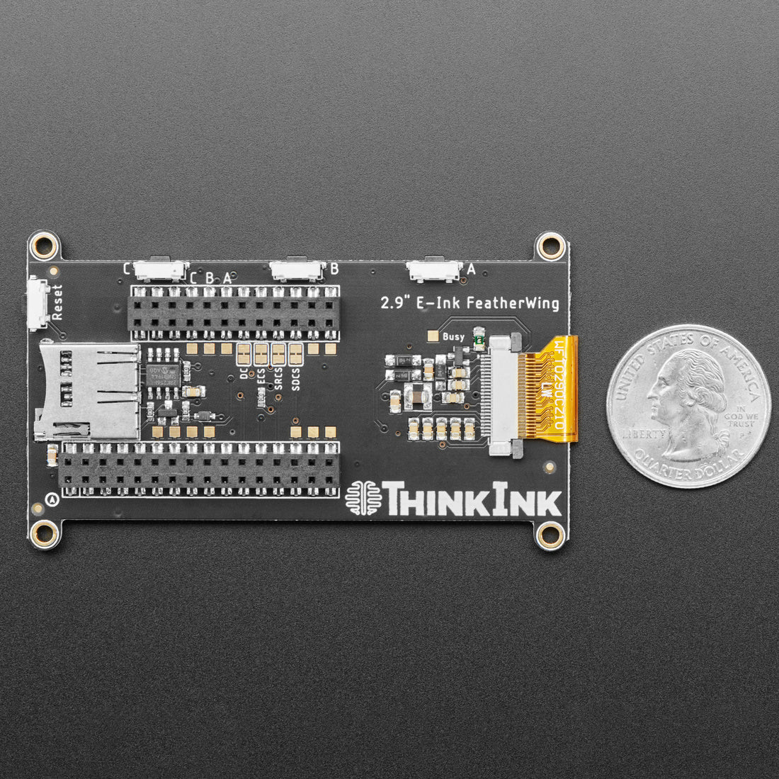 Adafruit 2.9" Grayscale eInk / ePaper Display FeatherWing - 4 Level Grayscale - Image 5
