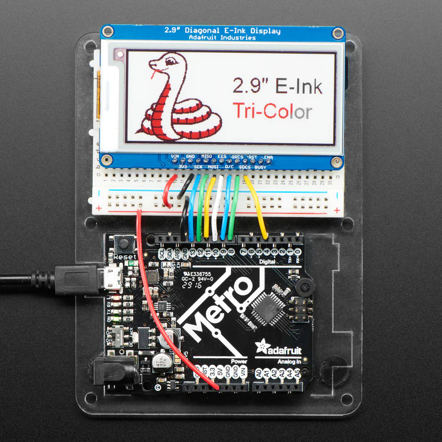 Adafruit 2.9" Red/Black/White eInk Display Breakout - THINK INK - Image 6