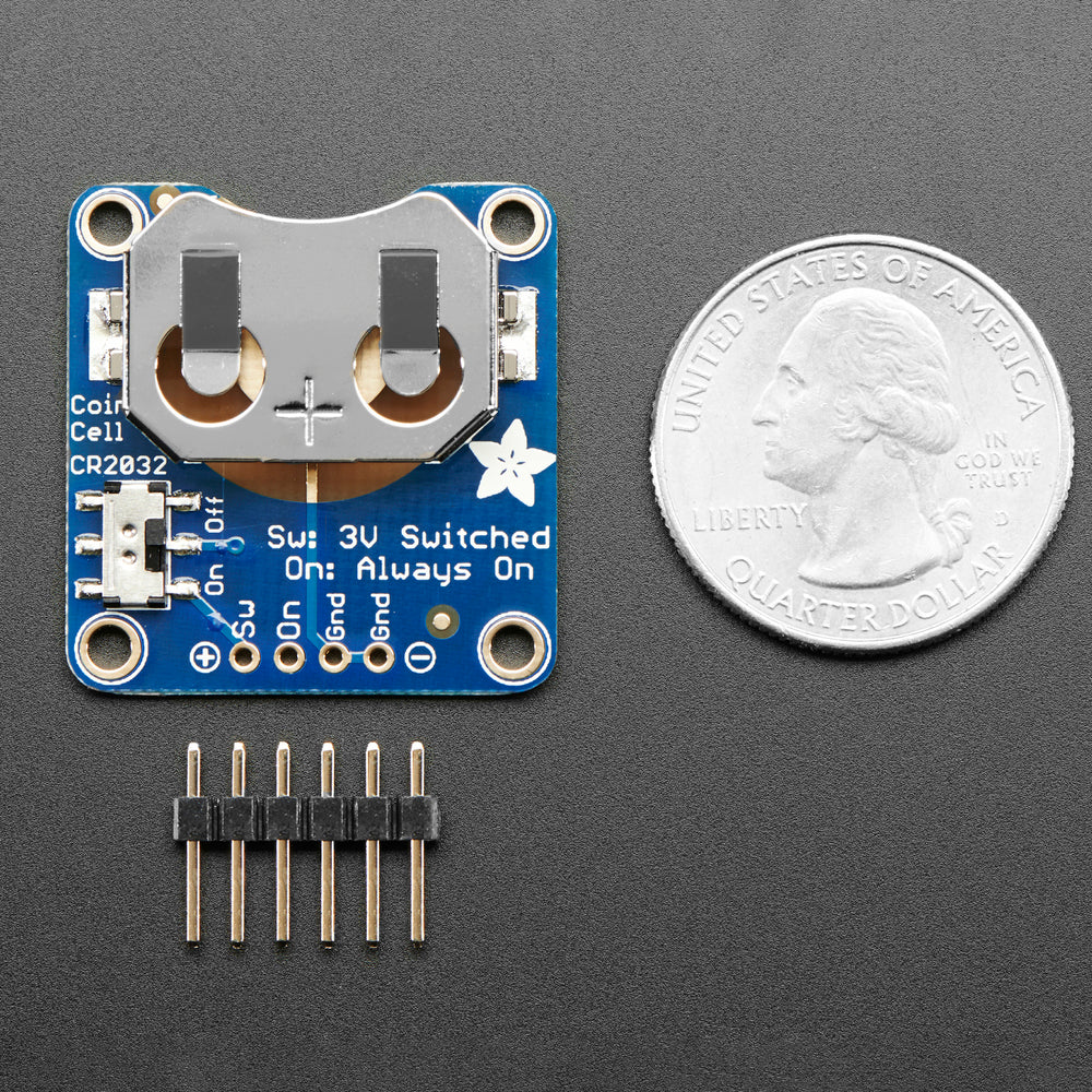 Adafruit 20mm Coin Cell Breakout w/On-Off Switch (CR2032) - Image 4
