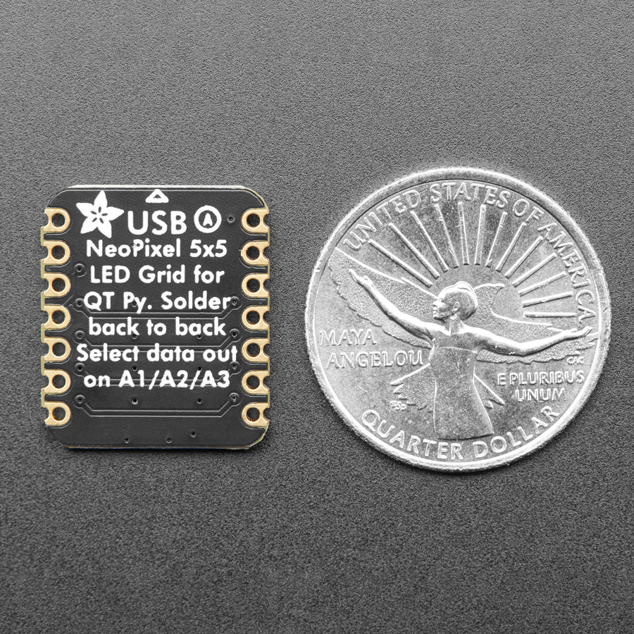 Adafruit 5x5 NeoPixel Grid BFF Add-On for QT Py and Xiao - Image 3