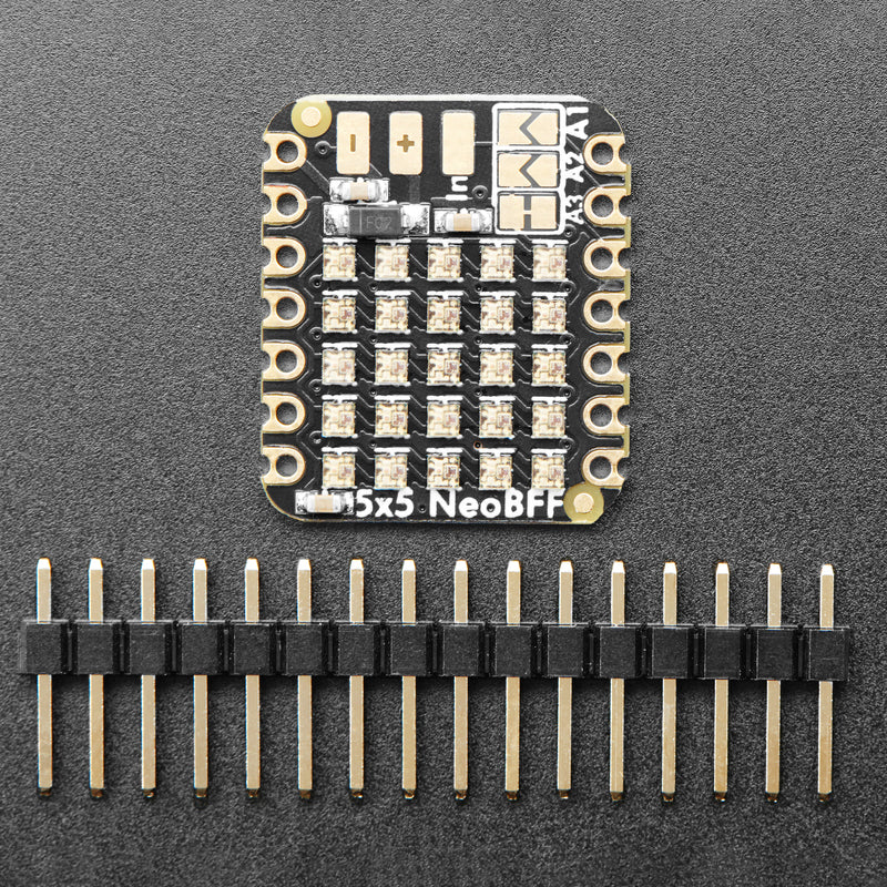 Adafruit 5x5 NeoPixel Grid BFF Add-On for QT Py and Xiao - Image 4