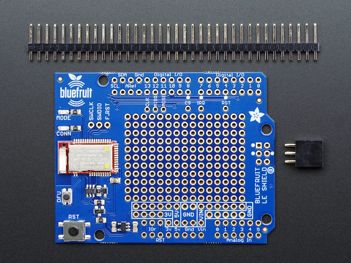 Adafruit Bluefruit LE Shield - Bluetooth LE for Arduino - Image 3
