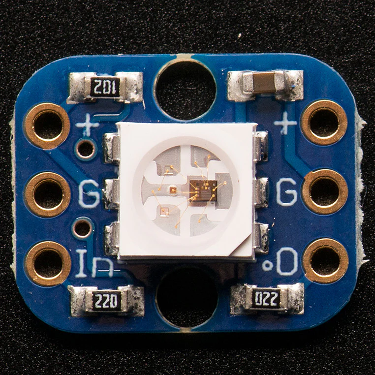 Breadboard-friendly RGB Smart NeoPixel - Pack of 4