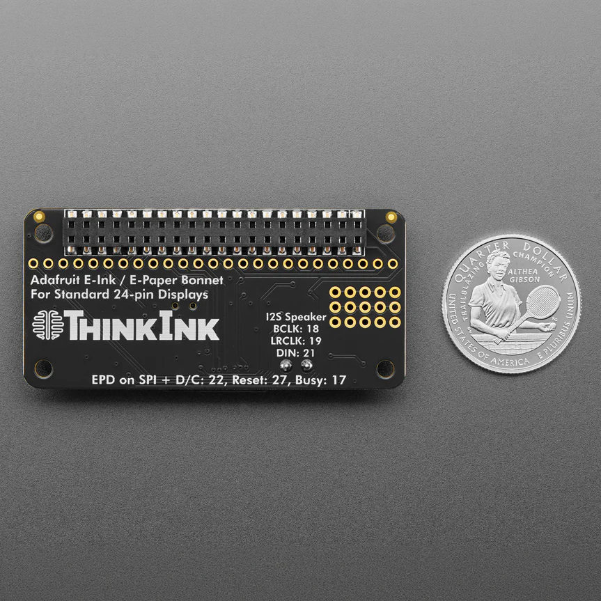 Adafruit E-Ink Bonnet for Raspberry Pi - 24-pin E-Paper Displays - Image 4