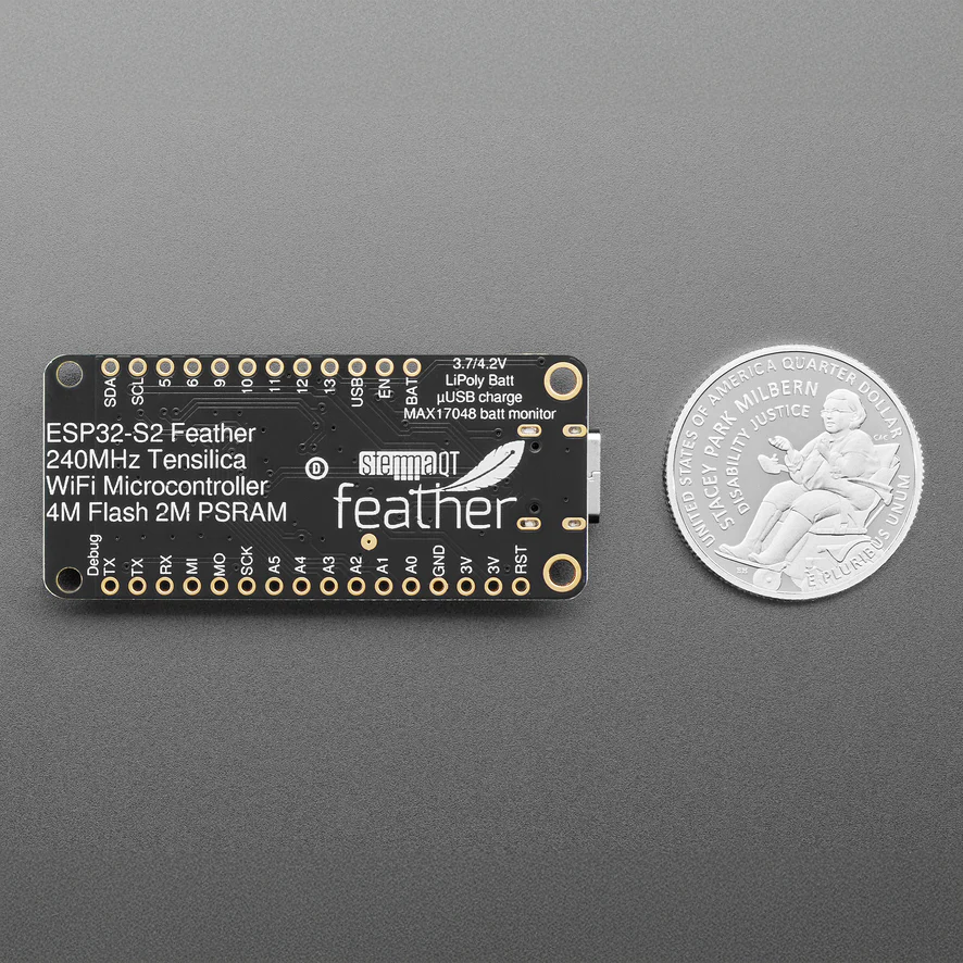 Adafruit ESP32-S2 Feather with w.FL - STEMMA QT / Qwiic - Image 7