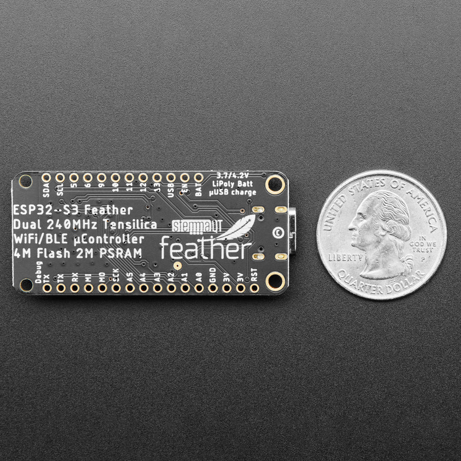 Adafruit ESP32-S3 Feather with 4MB Flash 2MB PSRAM - Image 3