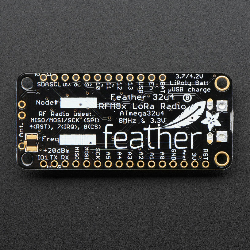 Adafruit Feather 32u4 RFM95 LoRa Radio- 868 or 915 MHz - RadioFruit - Image 3