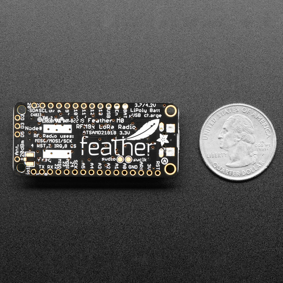 Adafruit Feather M0 with RFM95 LoRa Radio - 900MHz - RadioFruit - Image 4