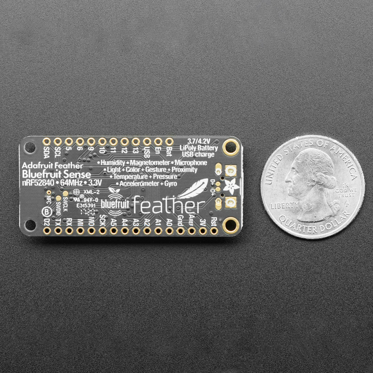 Adafruit Feather nRF52840 Sense - Image 3