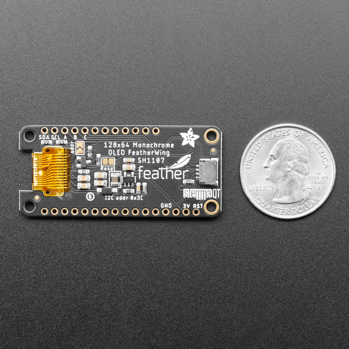 Adafruit FeatherWing OLED - 128x64 OLED Add-on For Feather - Image 7