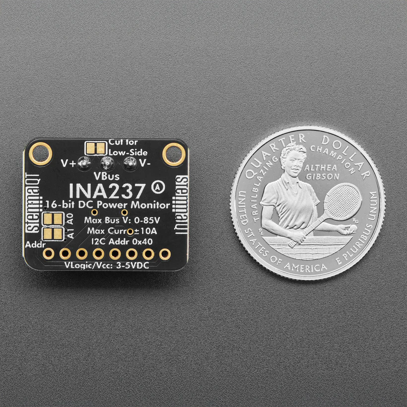 Adafruit INA237 85V 10A 16-bit DC Current Voltage Power Monitor - STEMMA QT - Image 6