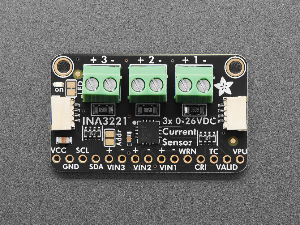 Adafruit INA3221 - Triple 0-26 VDC, ±3.2 Amp Power Monitor - Image 2
