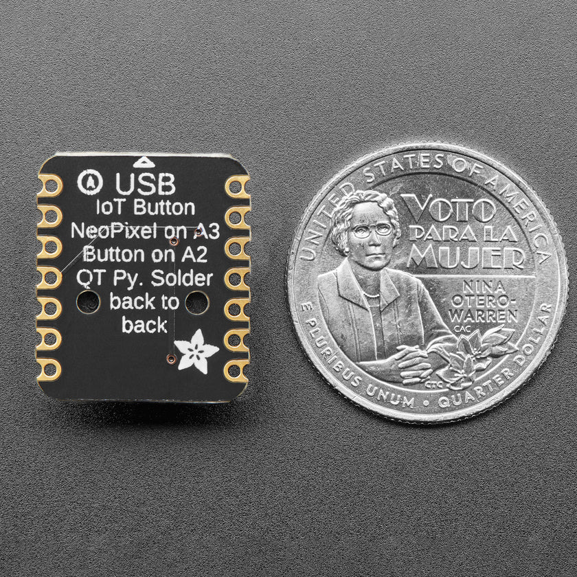 Adafruit IoT Button with NeoPixel BFF Add-On for QT Py and Xiao - Image 4